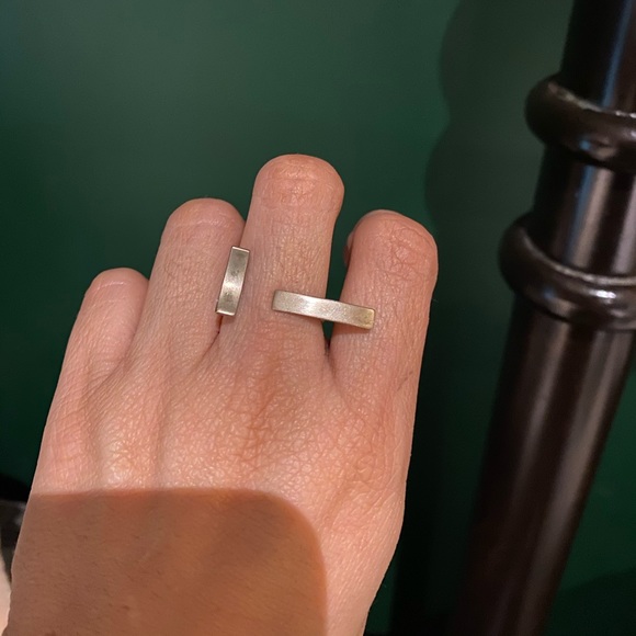 Handmade sterling silver ring size 6 - Picture 2 of 5